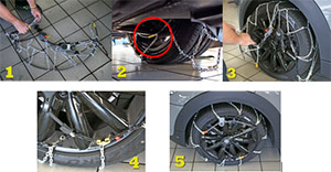 Cadenas de coche: en qué ruedas hay que colocarlas y por qué